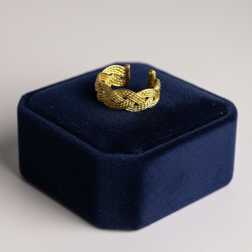 R-104 - Twist Gold - Ring