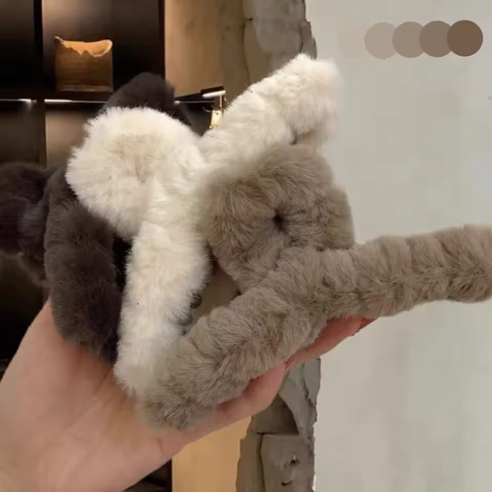 HC-118 - Chocolate Colors Fluffy - Hair Claw