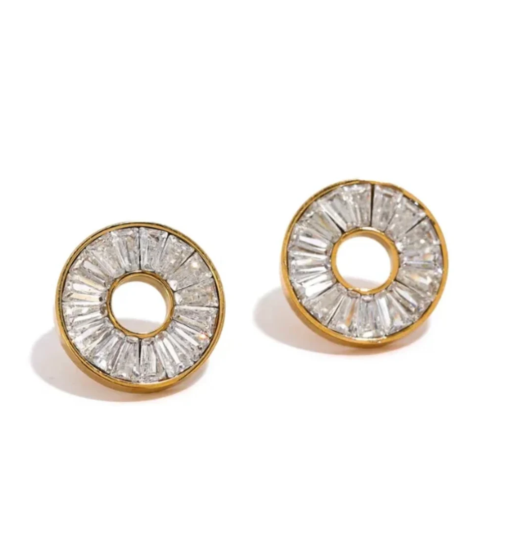 SS-1016 - Blinky Diamond Gold - Earring