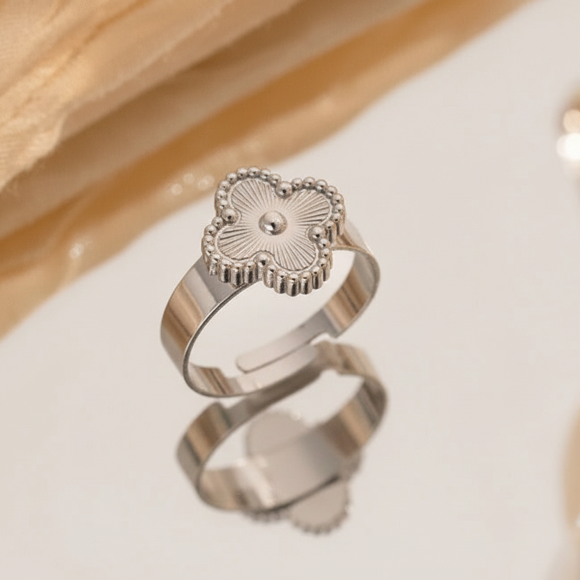 SS-11443-11450 - Luxury Gold & Silver Flower - Ring