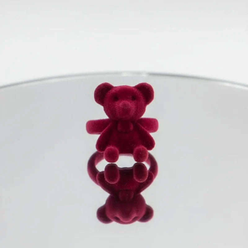 UNI-10884 - Fluffy Bear Maroon  - Ring