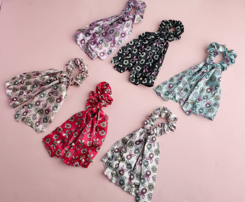 HC-127 - Fancy Bow - Hair Tie