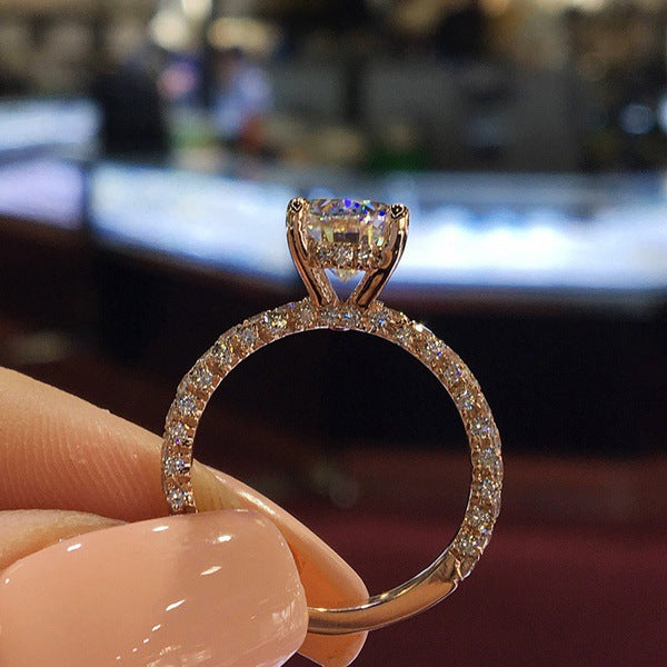 UNI-11915 - Rose Gold Luxury Diamonds - Ring