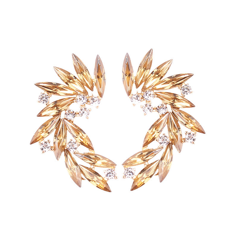 UNI-11662 - Gold Crystal - Earring
