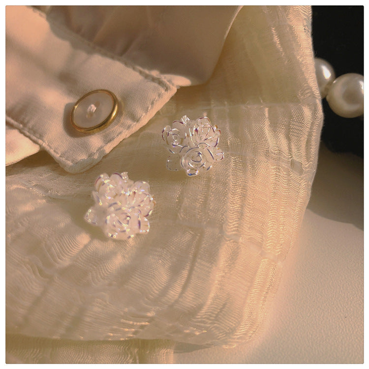 UNI-10364 - Cluster Flower White - Earring