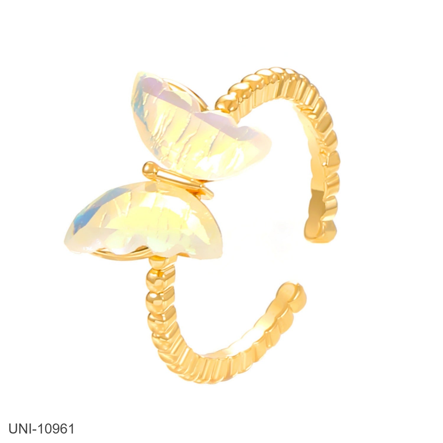 UNI-10961 - Shiny Butterfly Gold - Ring