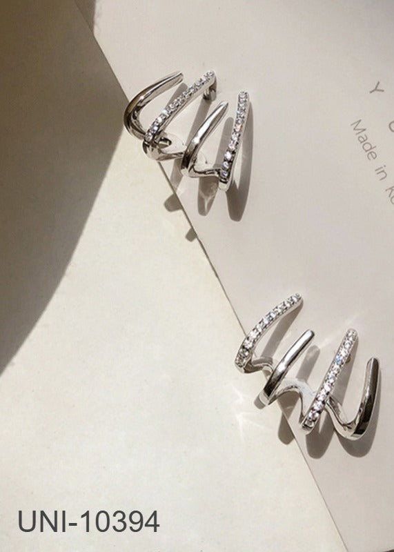 UNI-10394 - Multi Faux Silver - Earring