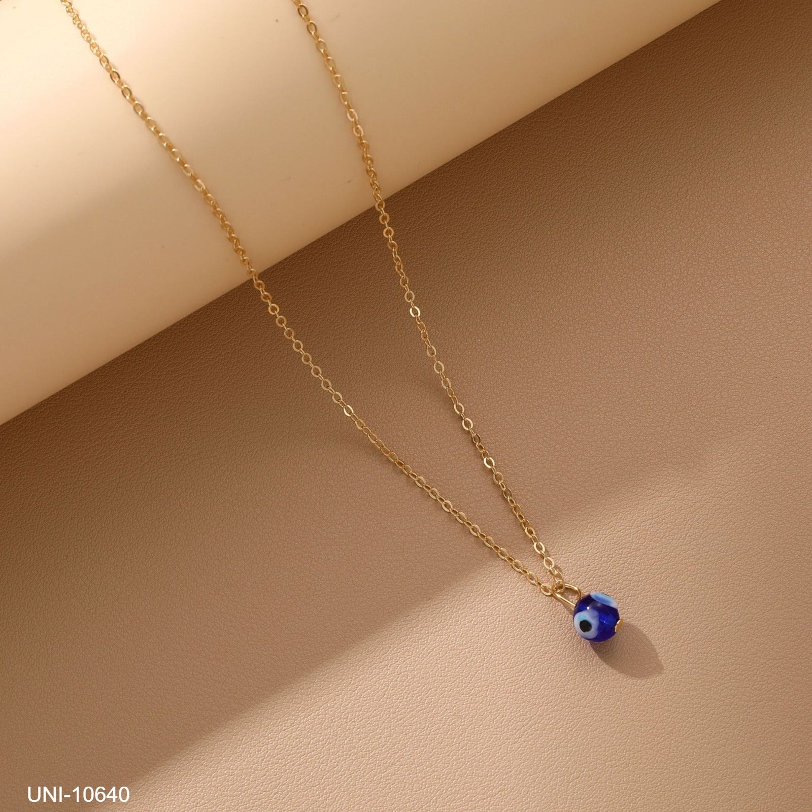 UNI-10640 - Gold Evil Eye  - Necklace