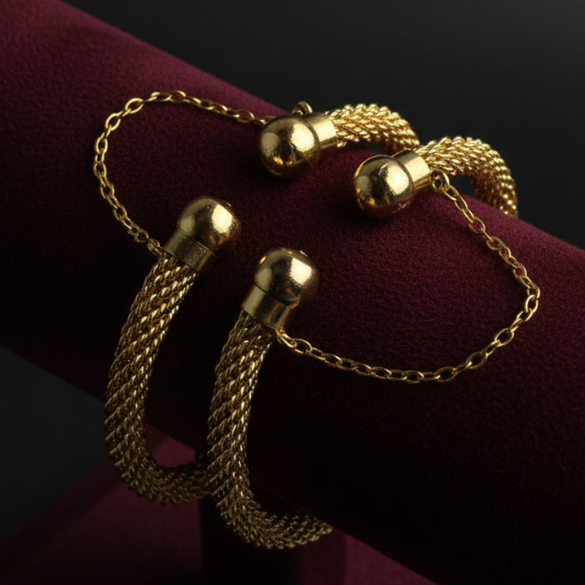 CH-121 - Luxury Gold Bangle - Set Of 2
