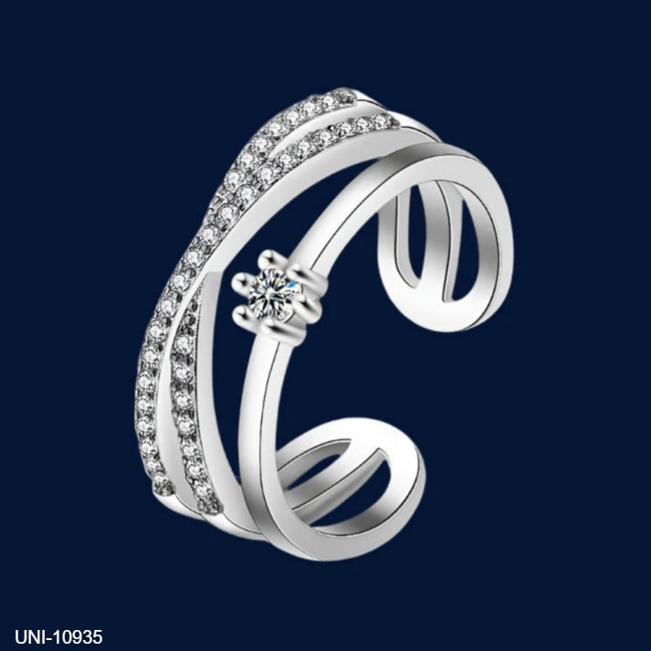 UNI-10935 - Diamonds Silvers - Ring