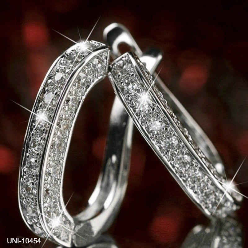 UNI-10454 - Silver Diamond Sparkle - Earring