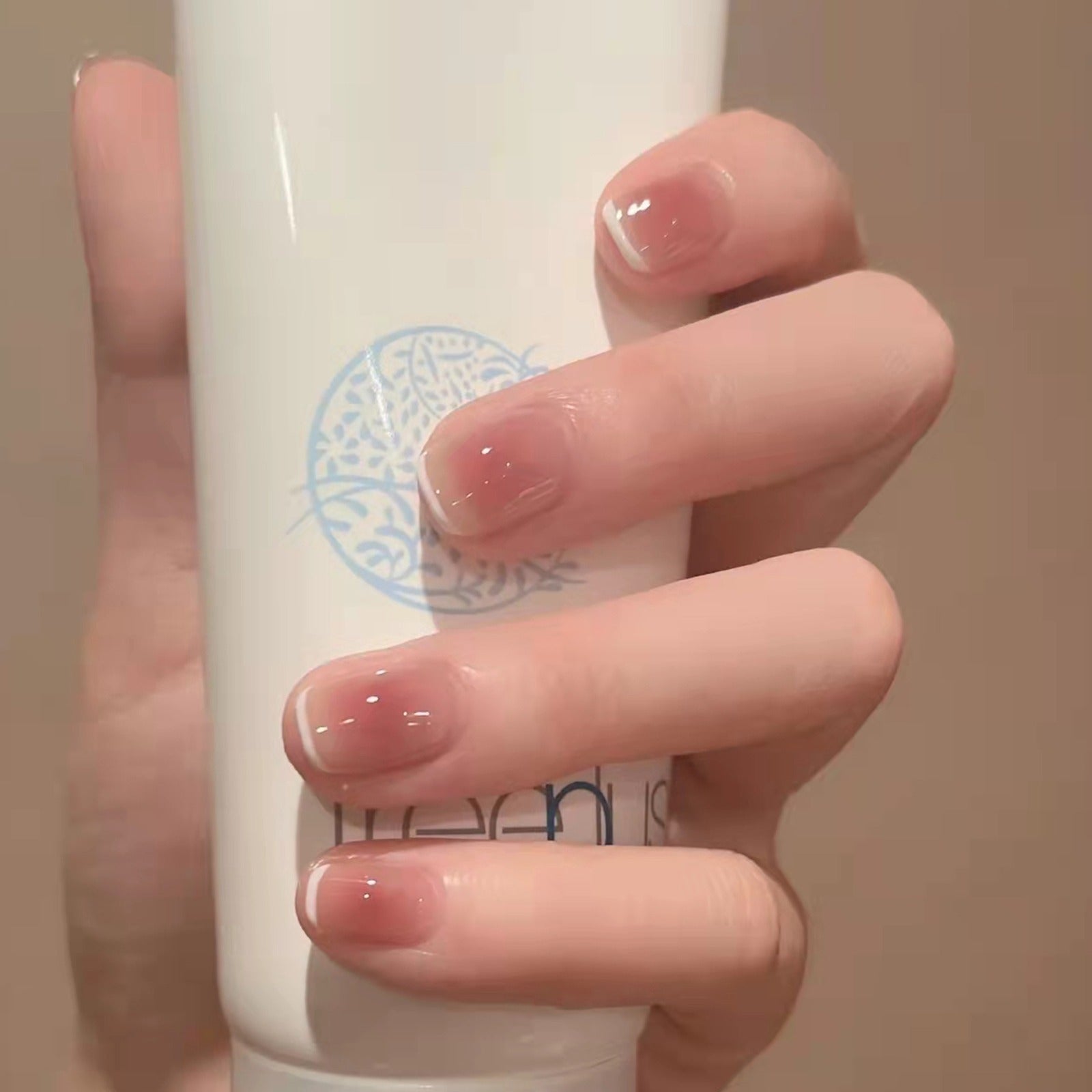 N-135 - Shiny Rose Pink - Press On Nail Set Of 24