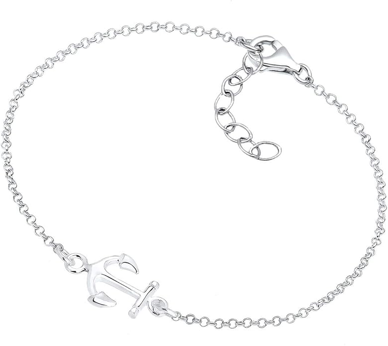 UNI-10699 - Silver Anchor  - Anklet