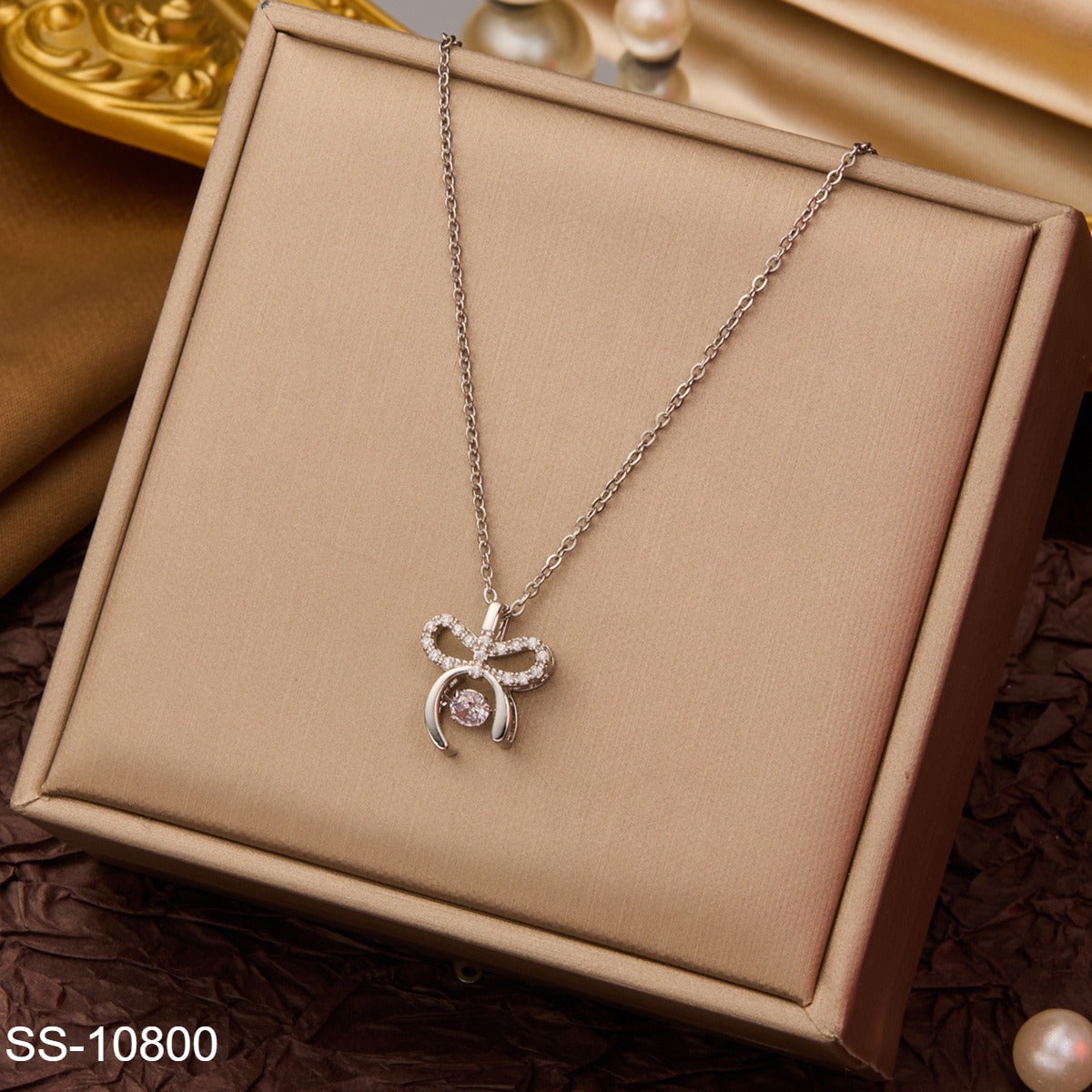 SS-10800 - Flashy Bow - Necklace