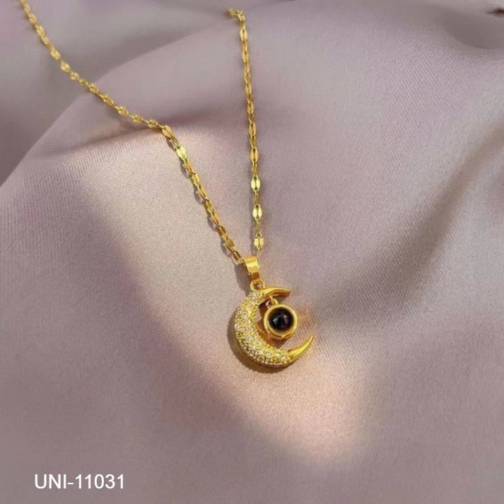 UNI-11031 - Gold Moon  - Necklace Style 1