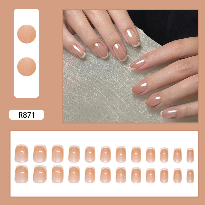 N-124 - Peachy Pink  - Press On Nail Set Of 24