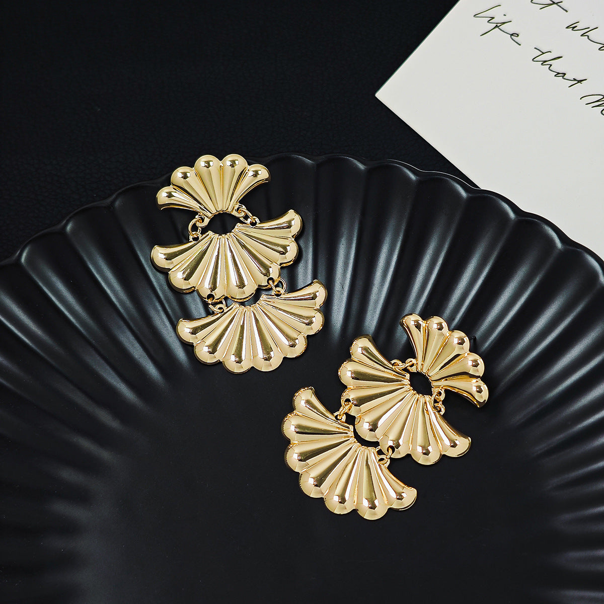 UNI-10352 - Foiled Gold Series - Earring Style 7