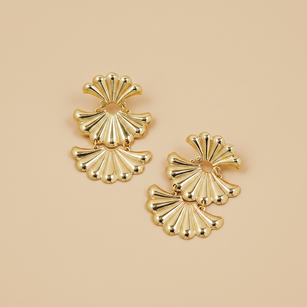 UNI-10352 - Foiled Gold Series - Earring Style 7