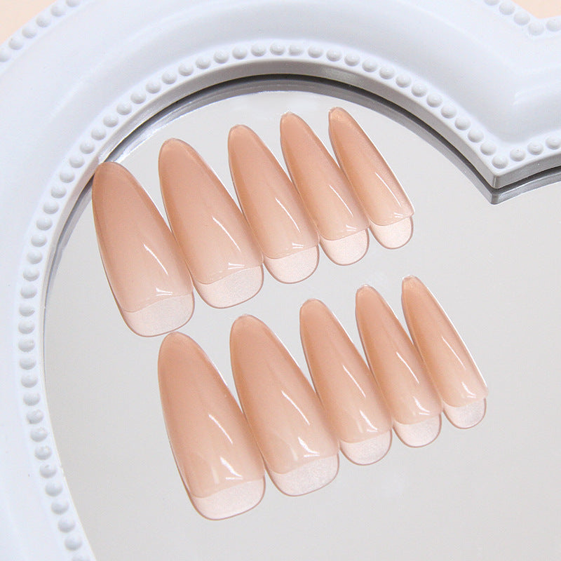 N-134 - Shiny Peachy - Press On Nail Set Of 24