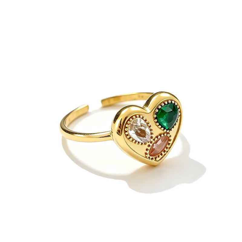 SS-12546 - Multi Gem Series  - Ring Style 1