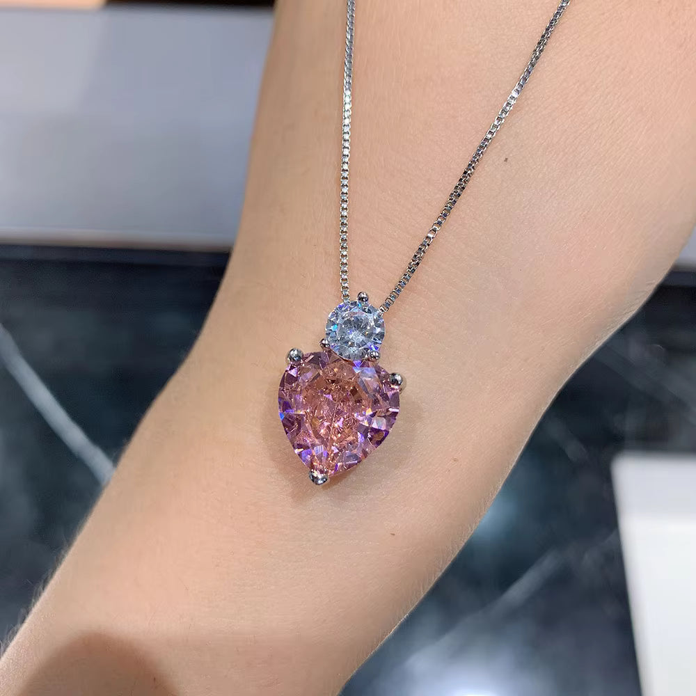 UNI-11041-1  Pink love - Necklace