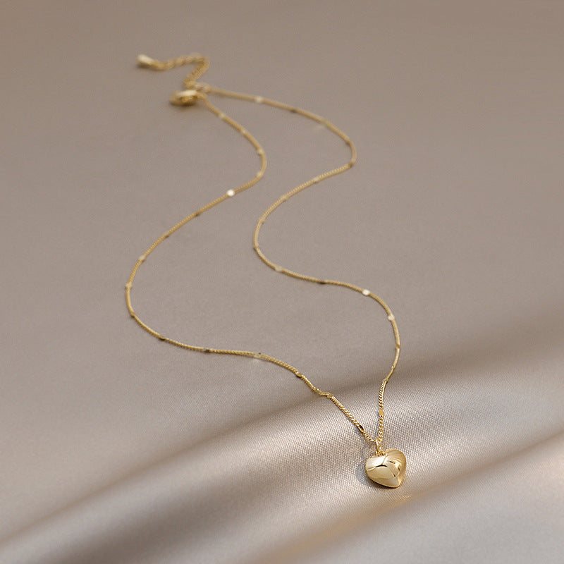 UNI-11844 - Gold Heart  - Necklace