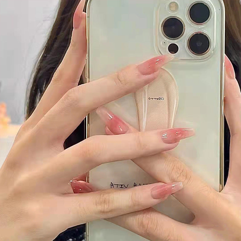 N-161 - Pink Long   - Press On Nail Set Of 24