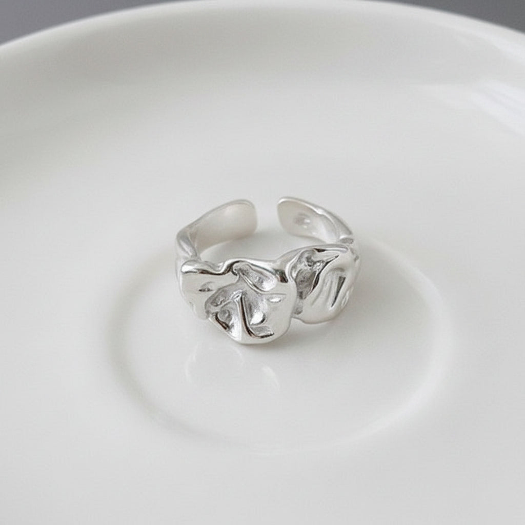 UNI-12410 - Silver Foil Classy - Ring