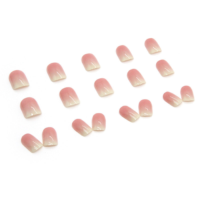 N-223 - Pastel Pink - Press On Nail Set Of 24 - Free 24 Pcs Sticker Sheet Included