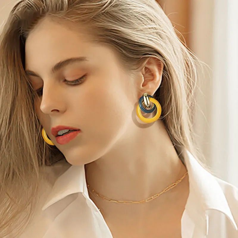 UNI-12248 - Funky Colored - Earring