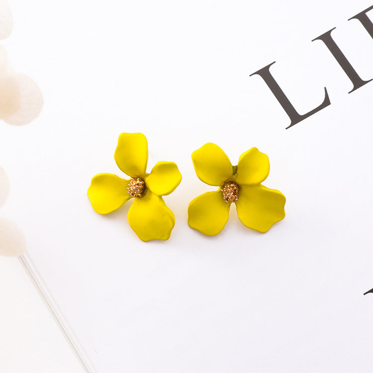 UNI-10897-4 - Yellow Flower - Earring