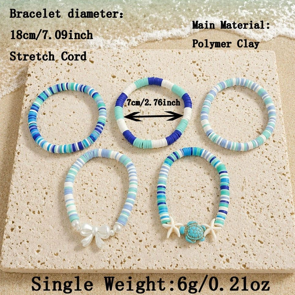 UNI-12472 -  Sea & Summer Beach Blue  - Bracelet
