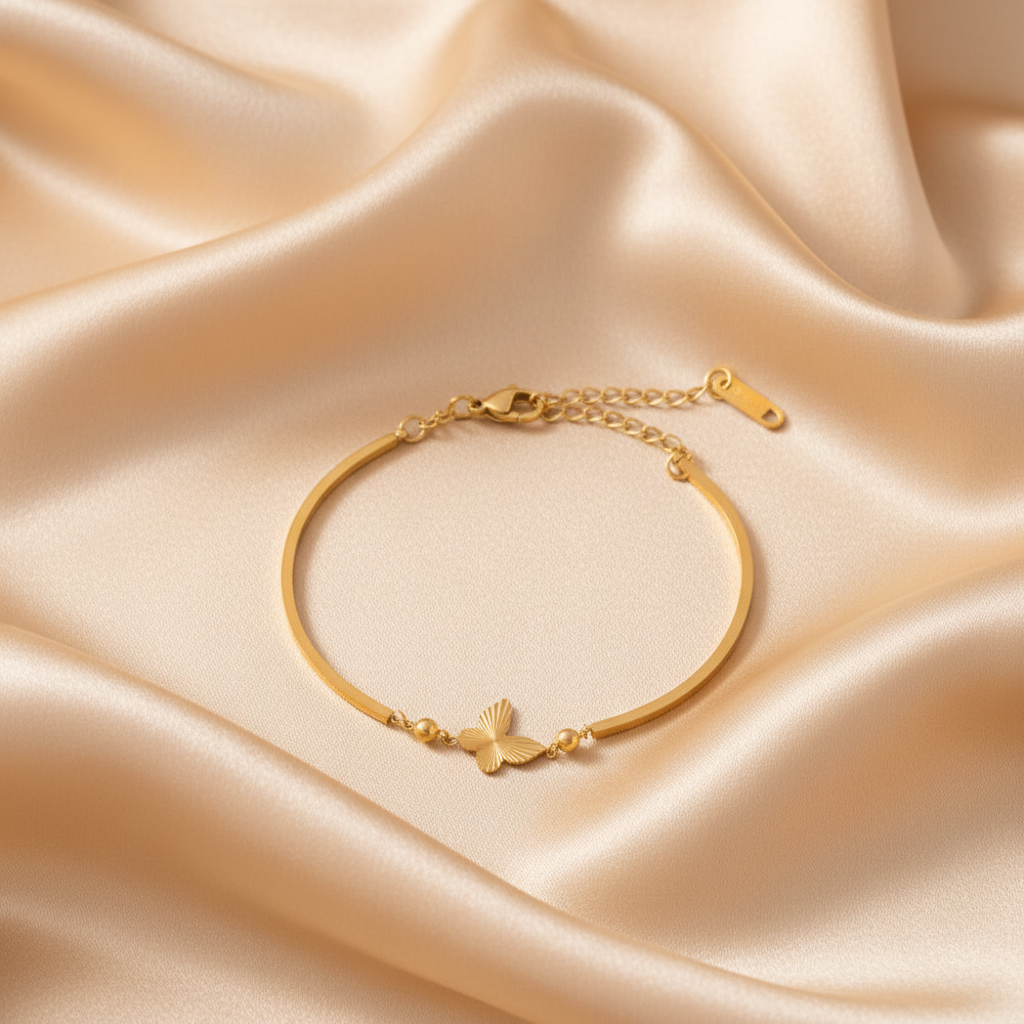 SS-12533 - Gold Butterfly - Bracelet