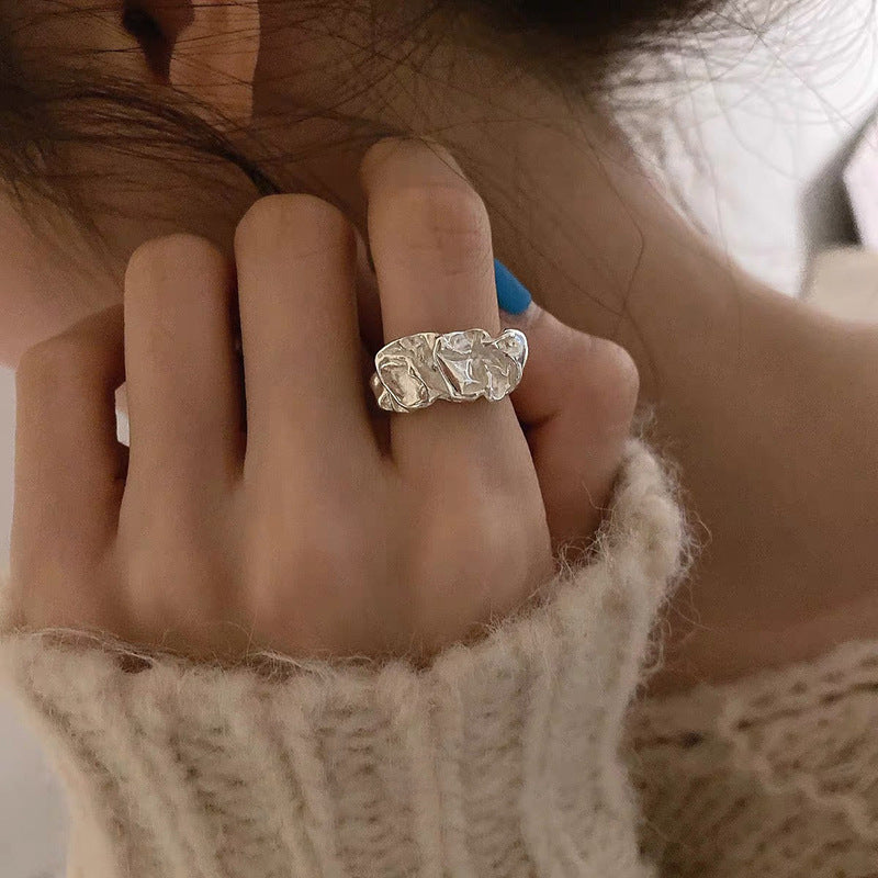UNI-12410 - Silver Foil Classy - Ring