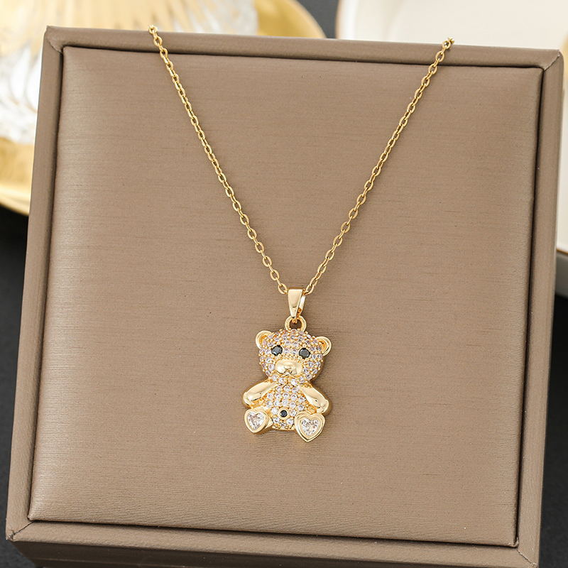 SS-11891 - Bear Gold   - Necklace