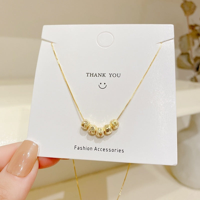 SS-11860 - Five Blessings Gold Round - Necklace