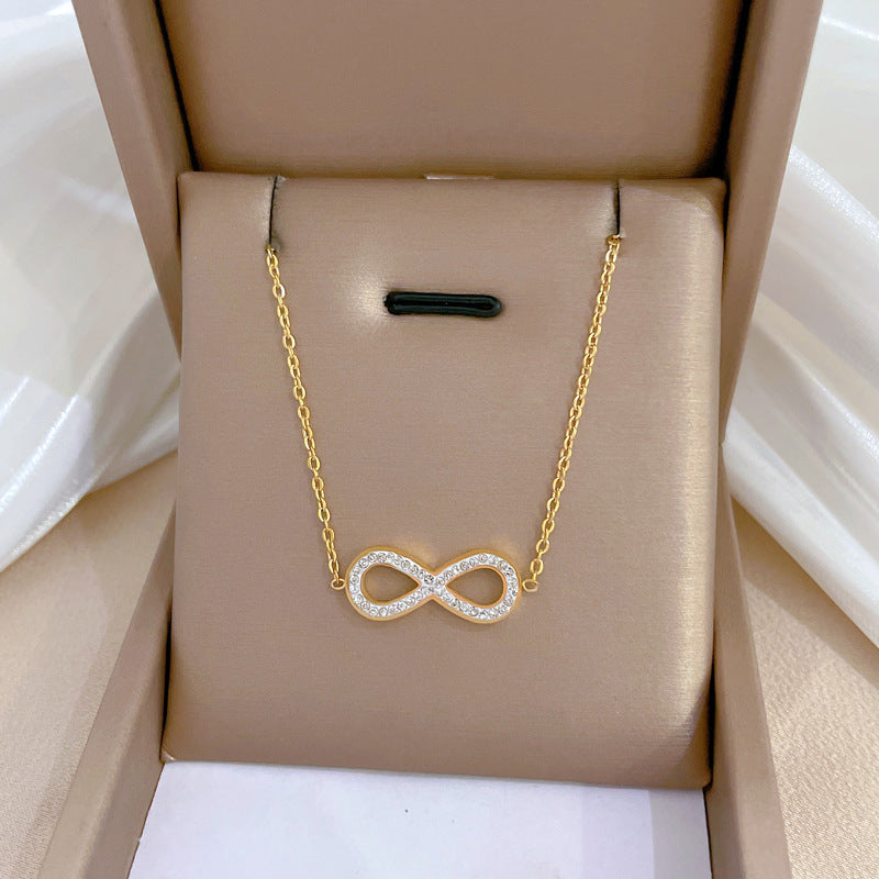 SS-12071 - Infinity Friendship Gold  - Necklace
