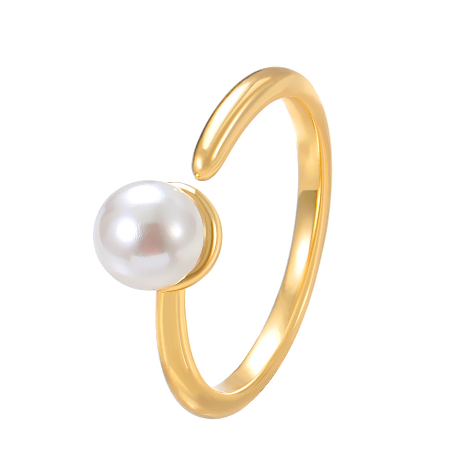 UNI-10960 - White Pearl Gold - Ring