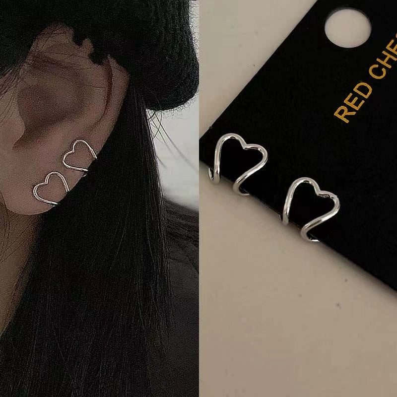 UNI-12221 - Silver Ear Cuff - Earring