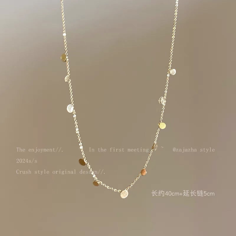 UNI-11979 - Circle Gold  - Necklace