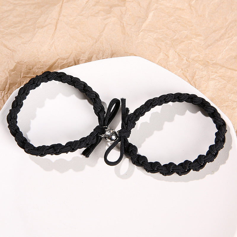 UNI-11727 - Black Elastic Magnetic - Bracelet Set