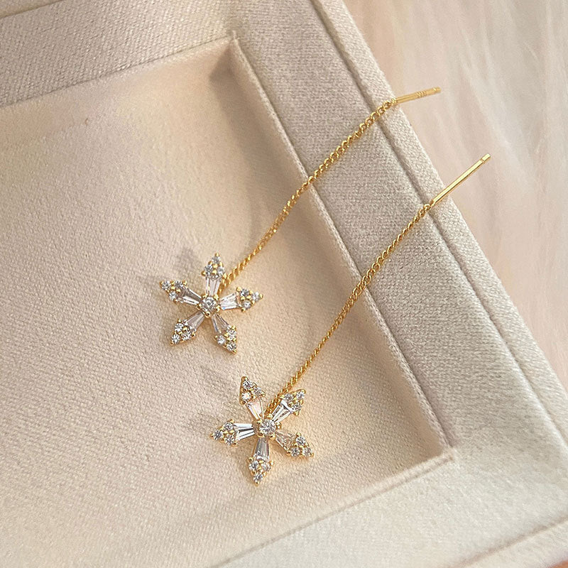 UNI-11237- Dangling Star Gold  - Earring