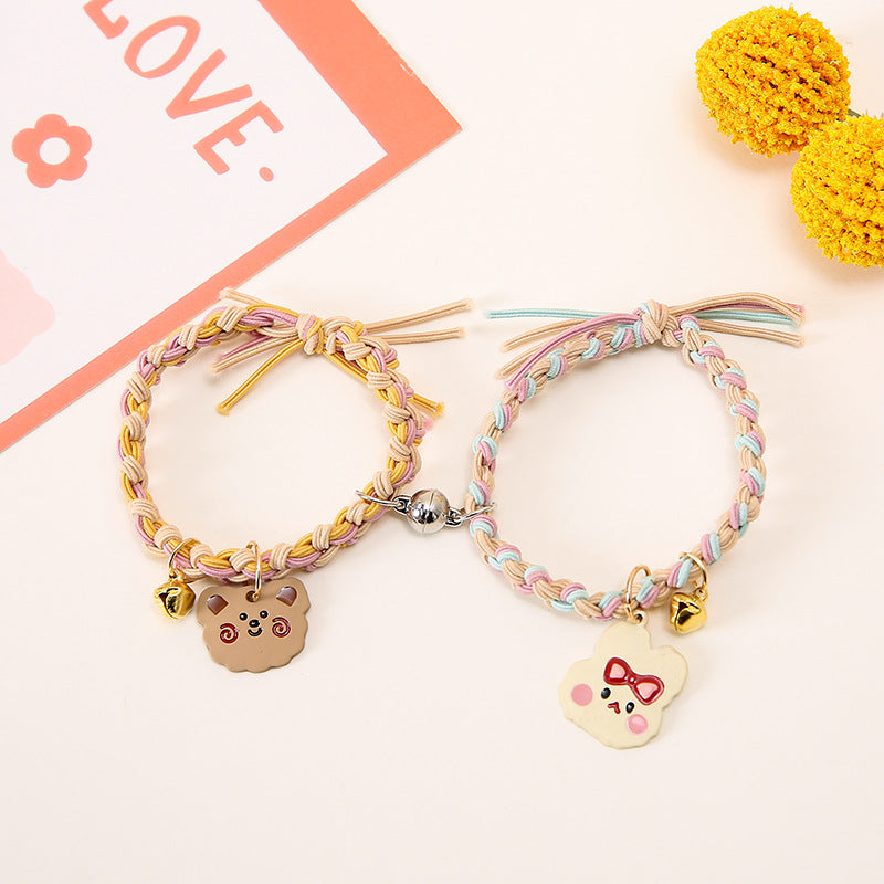 UNI-11773 - Bunny & Bear Magnetic -  Bracelet Set Style 1