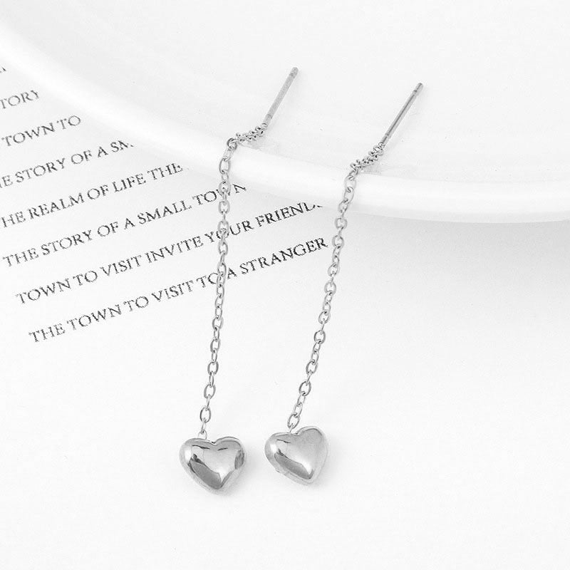 SS-11475 - Silver Heart - Earring Style 1