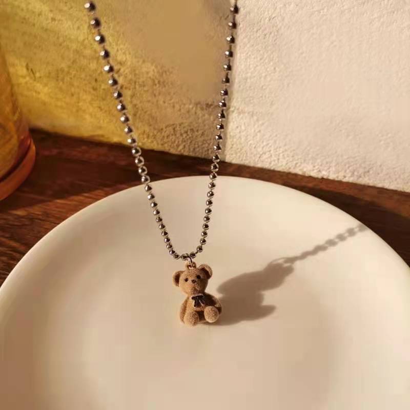UNI-11797 - Brown Bear  - Necklace