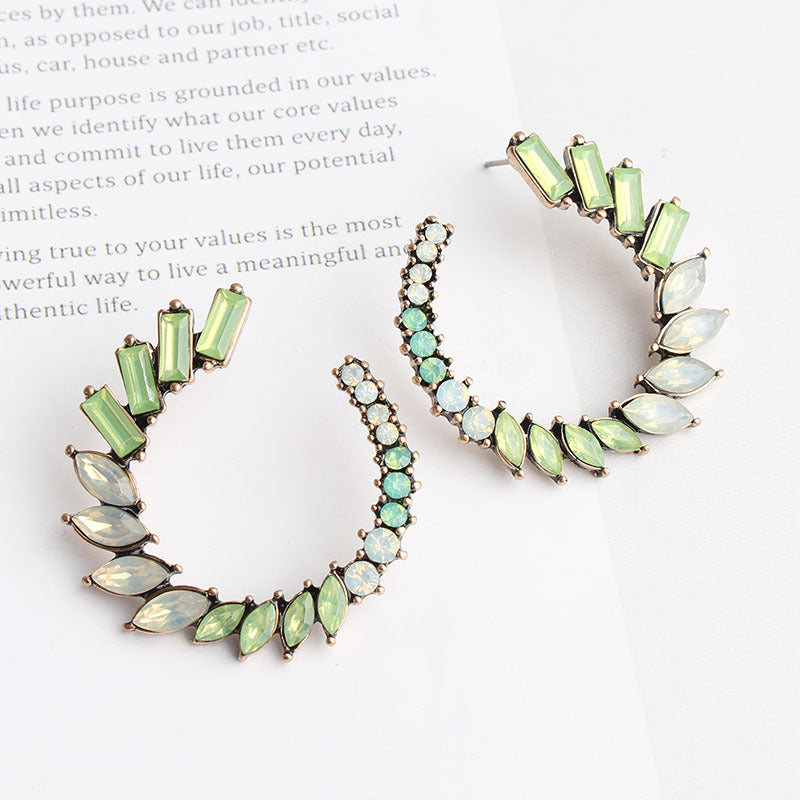 UNI-11639 - Pastel Diamonds Flower  - Earring Style 2