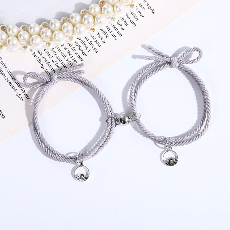 UNI-11794 - Tree Charm Magnetic Grey - Bracelet Set