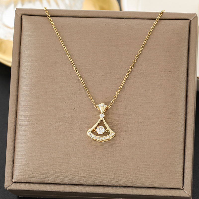 SS-11882 - Fancy Diamond Gold   - Necklace