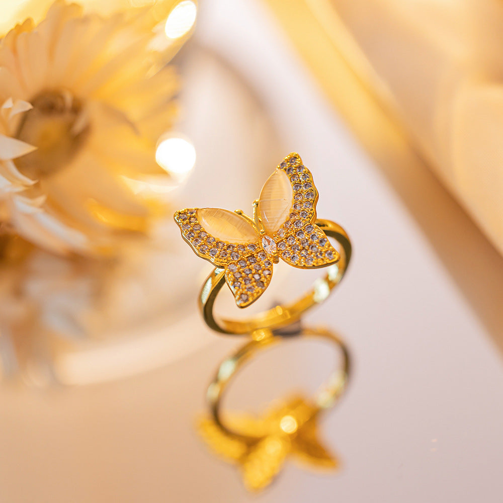 UNI-11463 - Elegant Diamonds Butterfly  - Ring