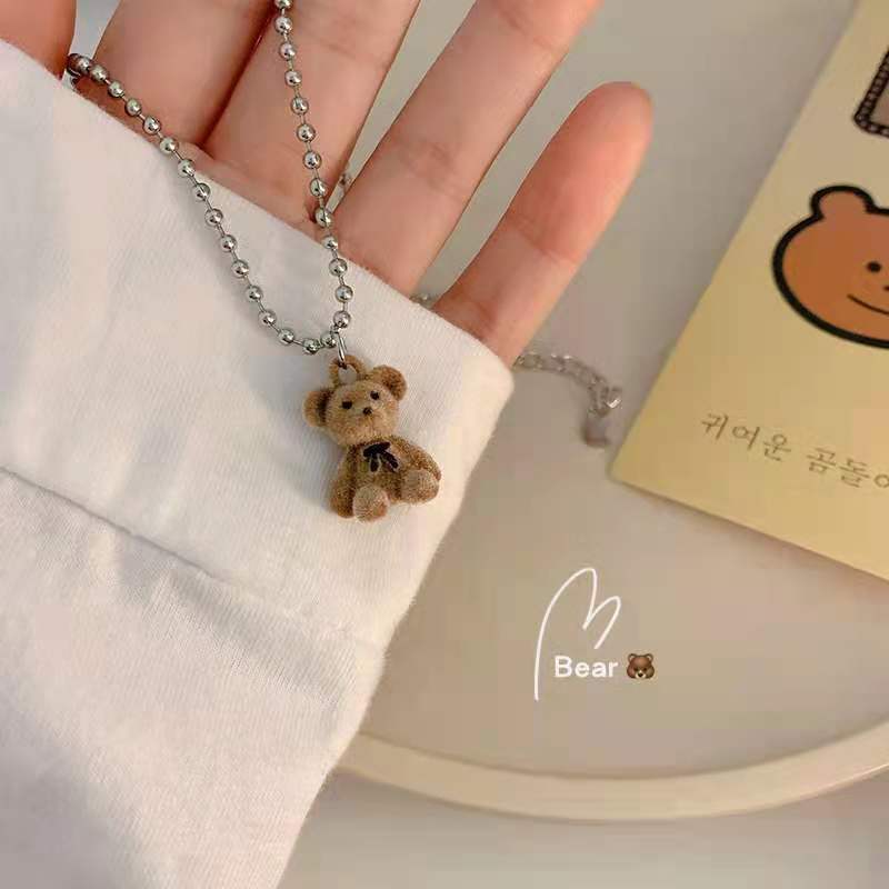 UNI-11797 - Brown Bear  - Necklace